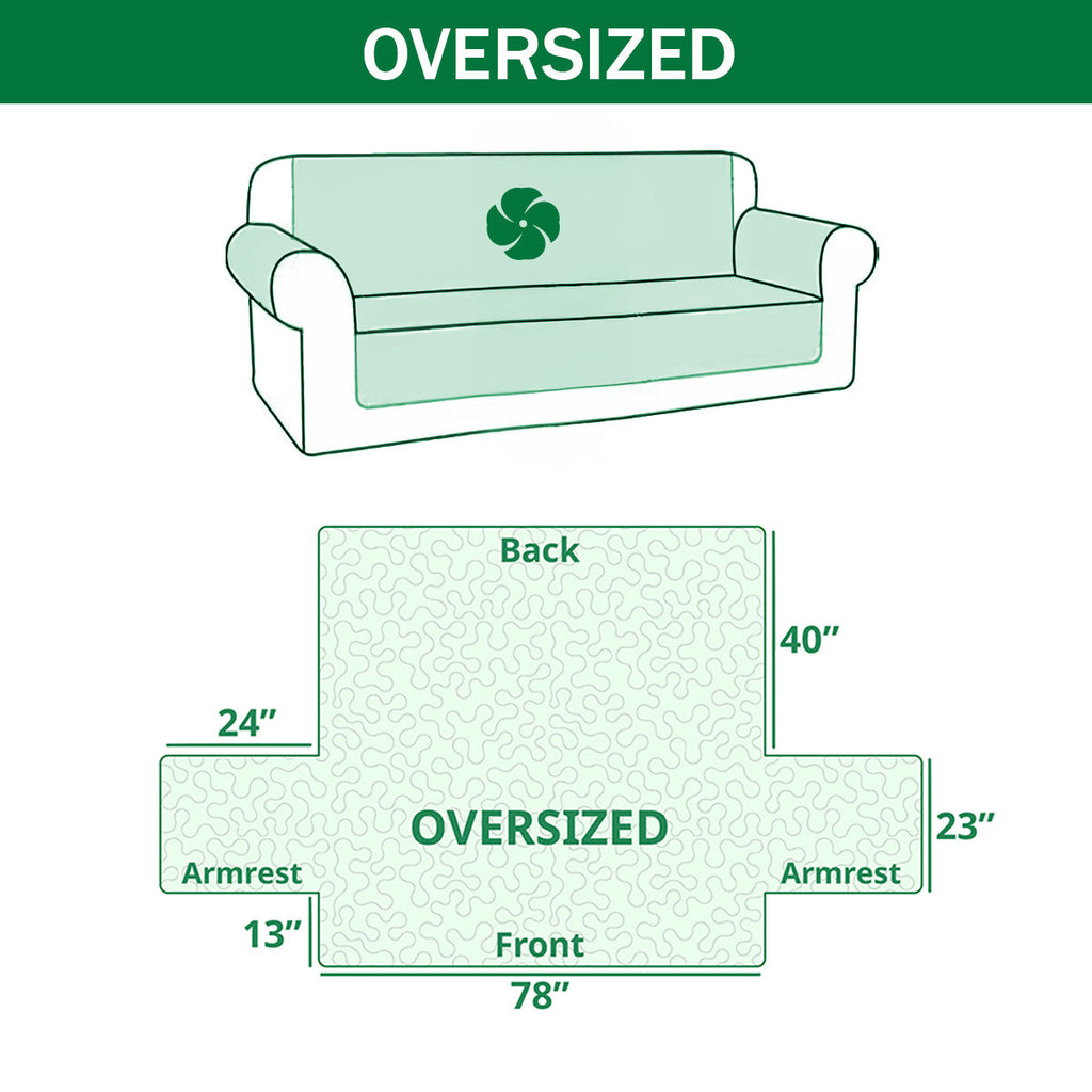 Ocean Dream Quilted Sofa Cover NCU0TD2961
