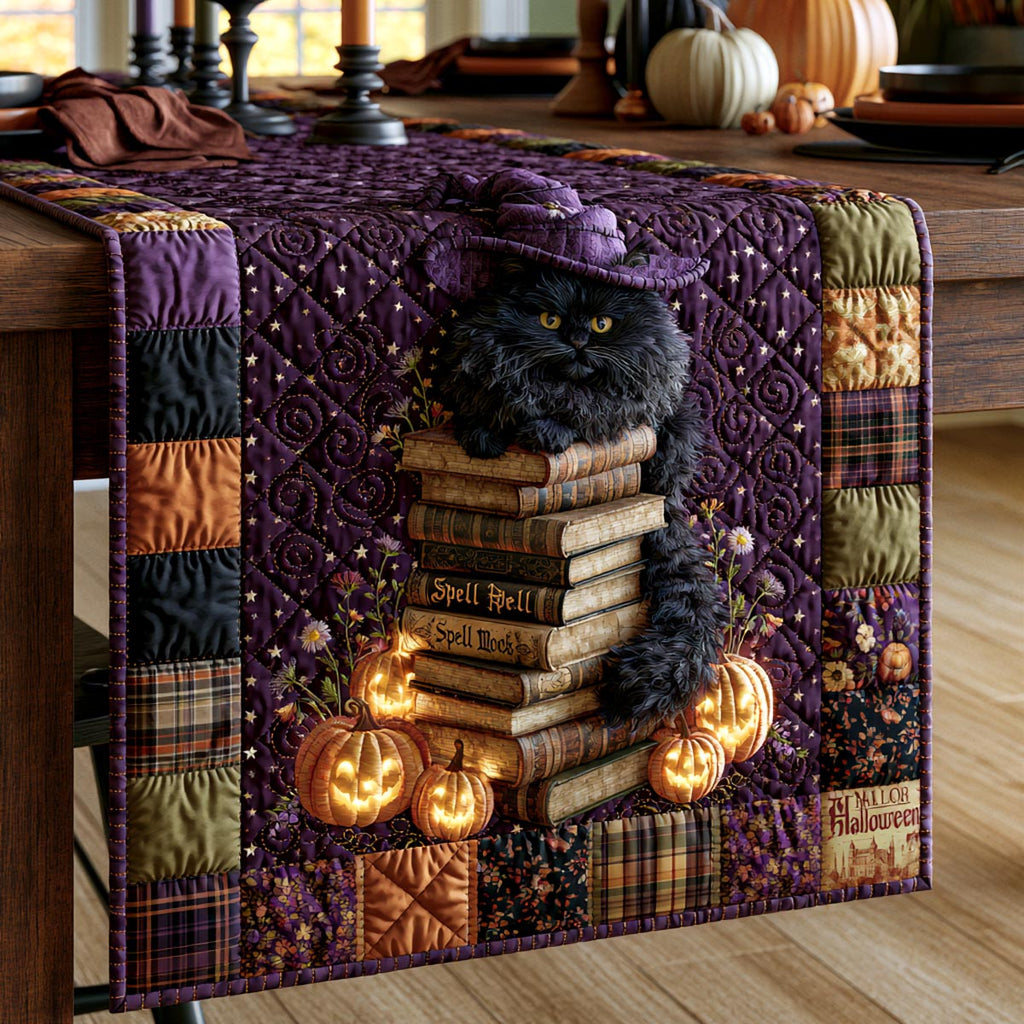 Spellbound Whiskers Quilted Table Runner NCU0DV9928