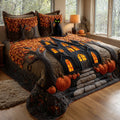Spooky Cat Estate 3-Piece Quilted Bedding Set NCU0VL3697