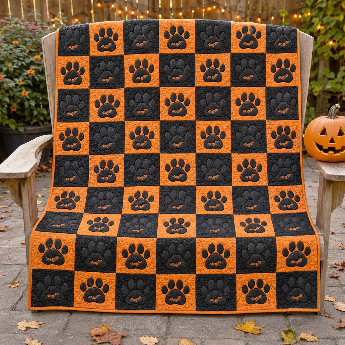 Spooky Paws Quilted Blanket NCU0TD3061