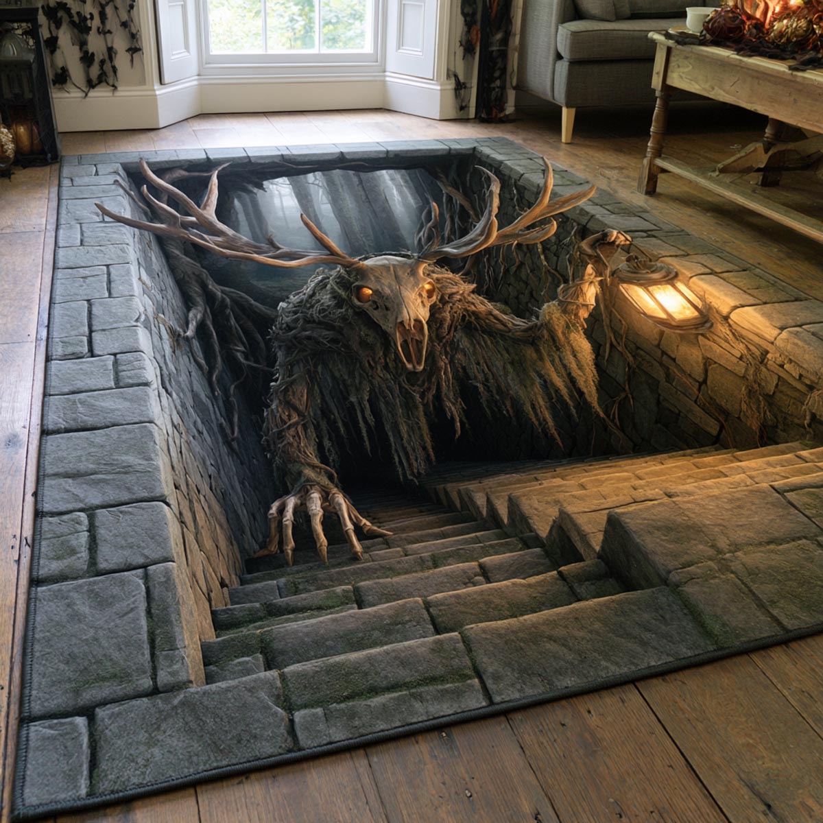 Stag Guardian Area Rug NCU0DV9905