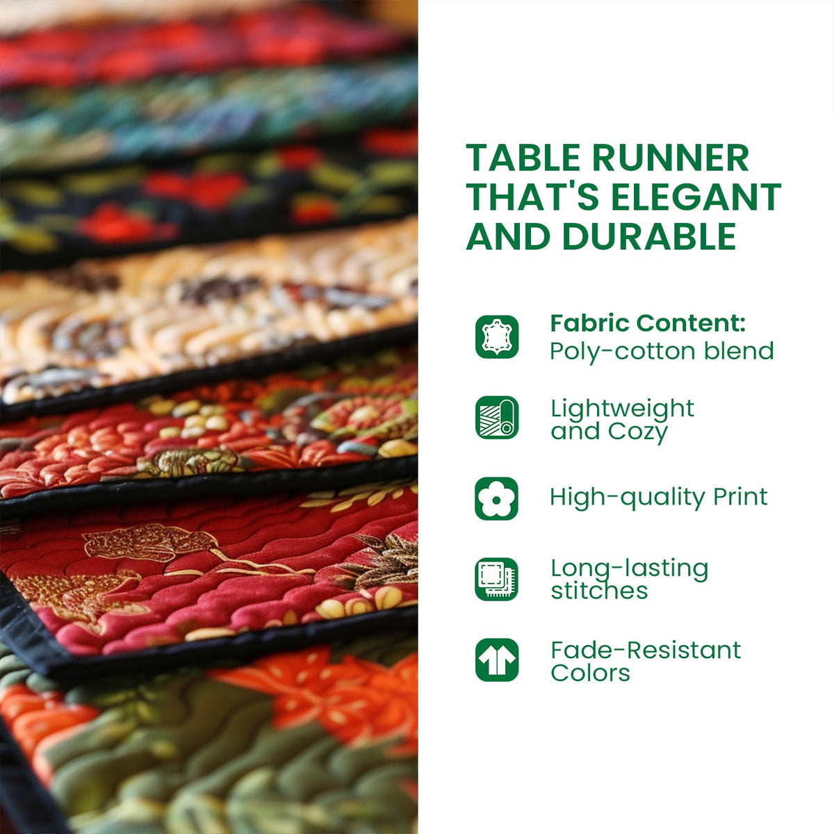 Pumpkin Path Quilted Table Runner NCU0DV9924