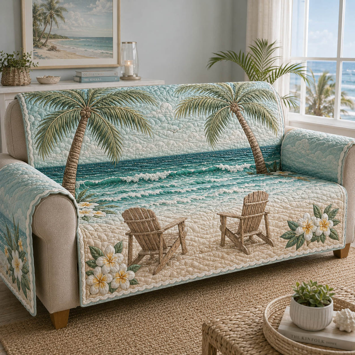 Weekend Escape Quilted Sofa Cover NCU0TD2975