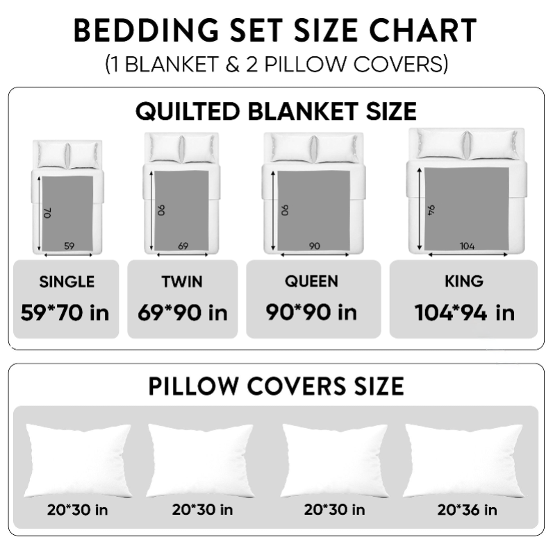 Tide Whisper 3-Piece Quilted Bedding Set NCU0TD3053